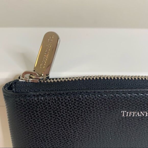 Tiffany & Co. Leather zip around pouch - Black New - Picture 4 of 9